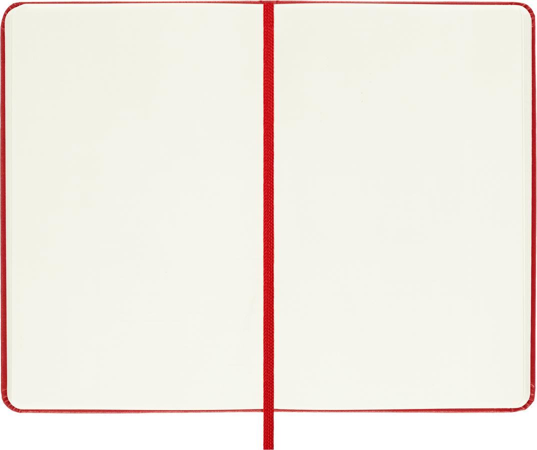 Moleskine Classic Pocket pagine bianche copertina rigida rosso scarlatto