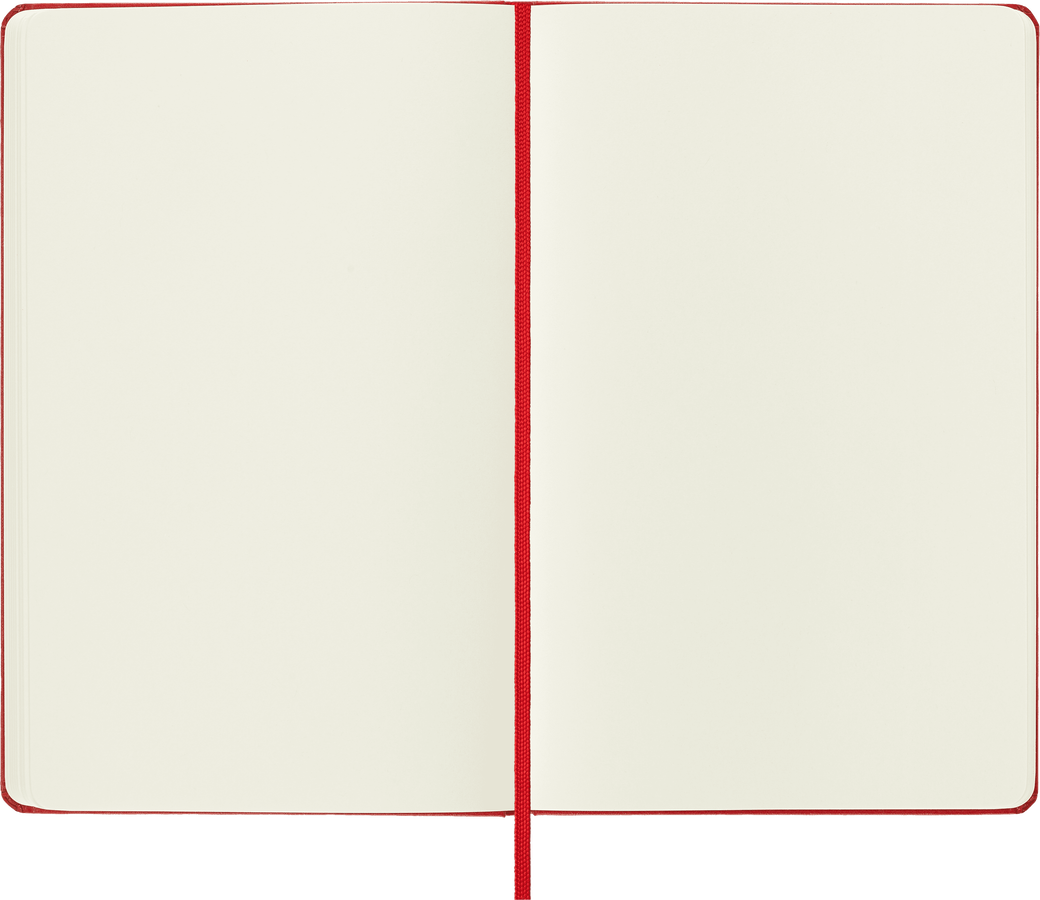 Moleskine Classic Large pagine bianche copertina rigida rosso scarlatto