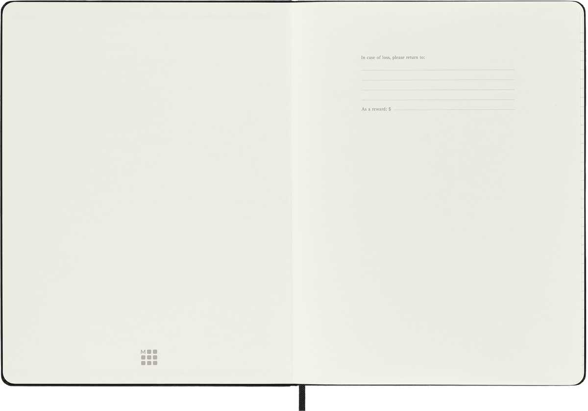 Moleskine Classic XL a righe copertina rigida nera