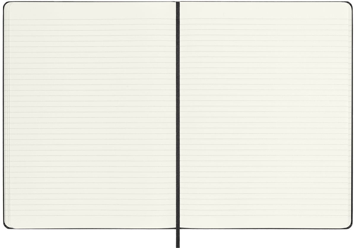 Moleskine Classic XL a righe copertina rigida nera