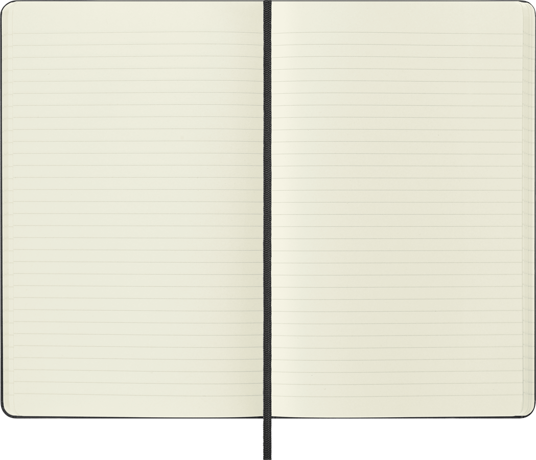 Moleskine Classic Large 13×21 cm a righe copertina rigida nera