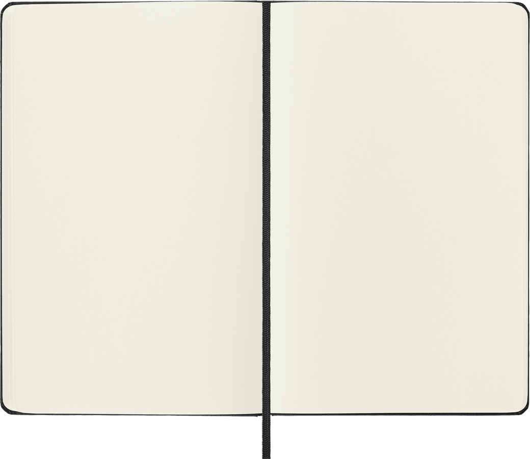 Moleskine Classic Large pagine bianche copertina rigida nera