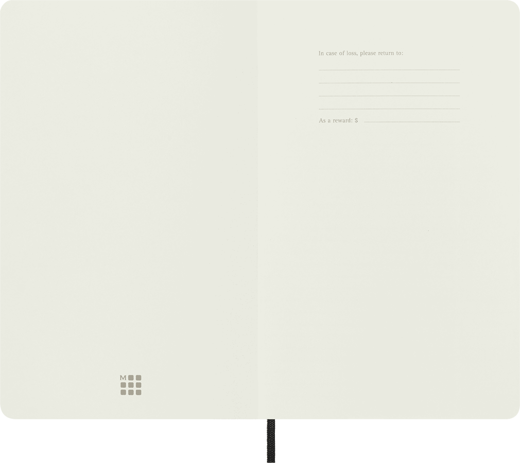 Moleskine Classic Large a righe copertina morbida nera