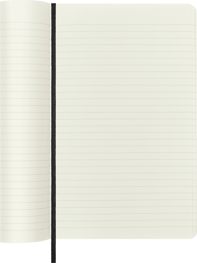 Moleskine Classic Large a righe copertina morbida nera