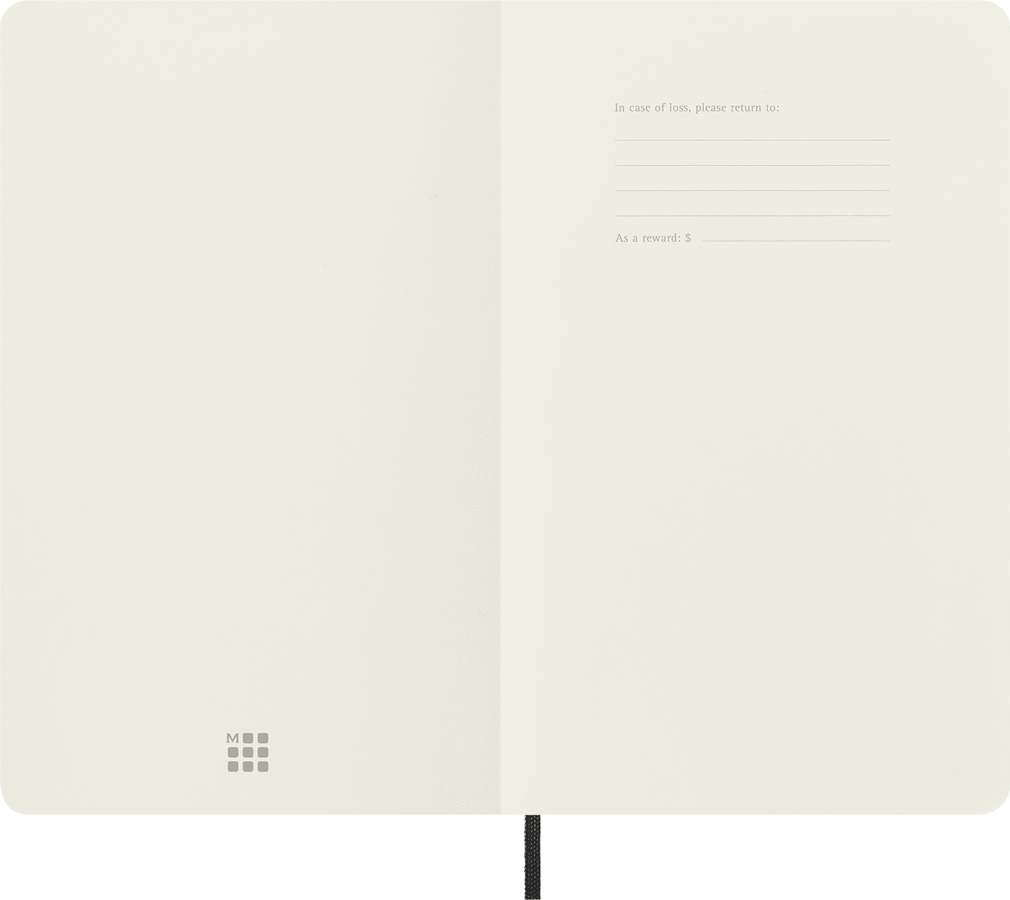 Moleskine Classic Large a quadretti copertina morbida nera