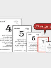 CALENDARIO FILOSOFICO 2027 - A7 MIDI 7,4 x 10,5 CM - CON SUPPORTO IN CARTONE