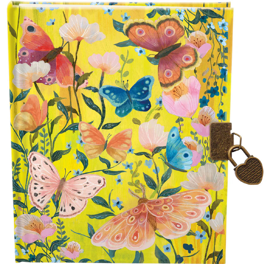 Taccuino con lucchetto Butterfly Ball Sunshine