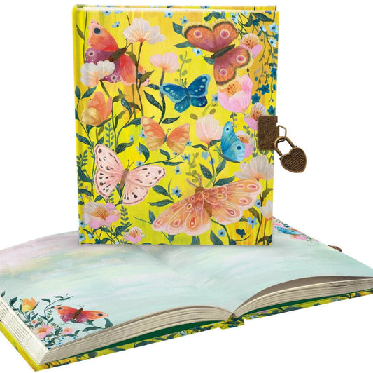 Taccuino con lucchetto Butterfly Ball Sunshine