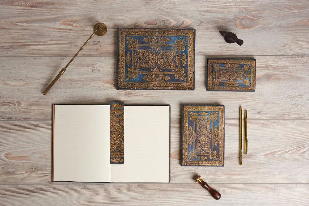 2027 Blue Luxe (Luxe Design) Maxi 12 mesi Agenda settimanale verticale