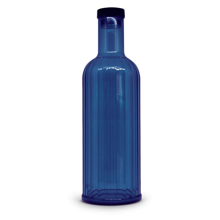 Bottiglia colorata in acrilico blu