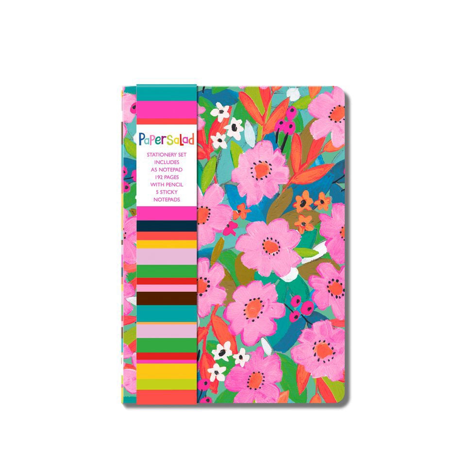 Sticky Notes set con taccuino A5 e matita