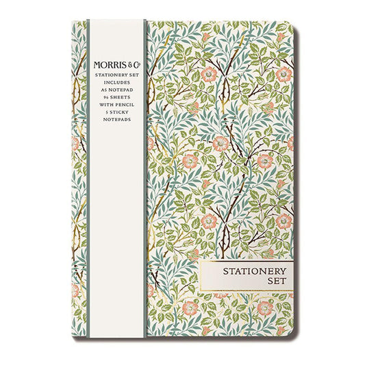 Sticky Notes set con taccuino A5 e matita William Morris