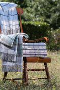 Carica l'immagine nel visualizzatore della galleria, Super Soft Babele Check - Plaid cotone riciclato | Quadrettato Grigio - 130x170 cm
