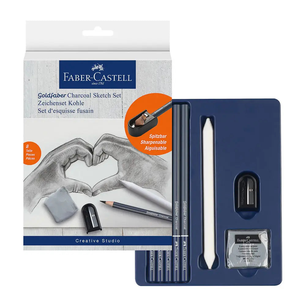 Faber-Castell Goldfaber Charcoal Sketch Set 8 pezzi codice 114006