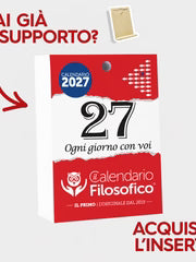 CALENDARIO FILOSOFICO 2027 - A6 PICCOLO 10 x 14 CM - INSERTO