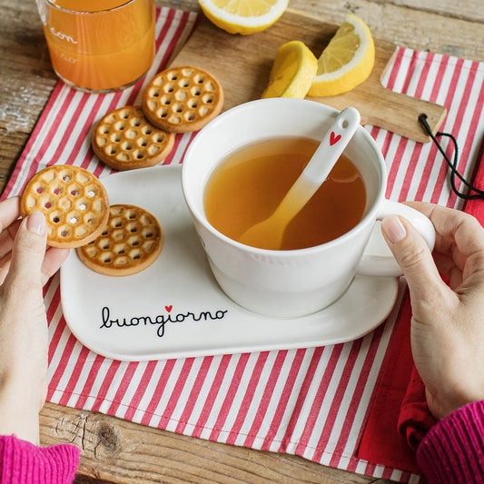 Piatto per Tazza Colazione Buongiorno