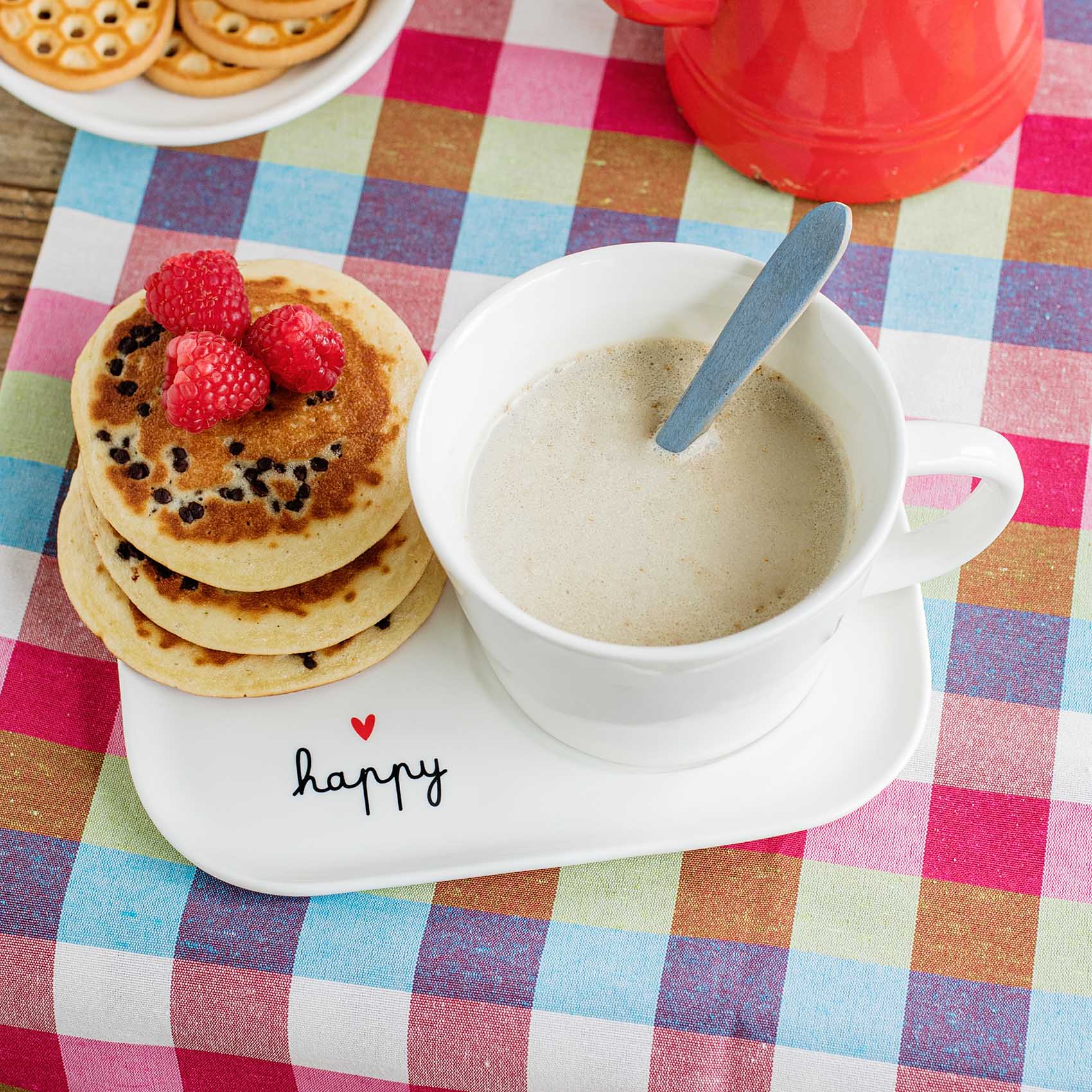 Piatto per Tazza Colazione Happy