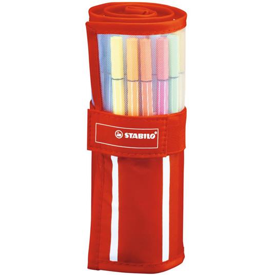 STABILO Pen 68 Rollerset arancione con 30 pennarelli colori assortiti