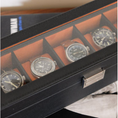 Carica l'immagine nel visualizzatore della galleria, Custodia orologi Jean 5 posti nera

