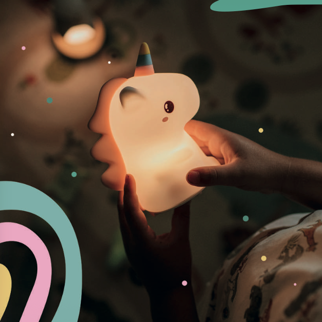Lampada notturna LED Unicorno RGB