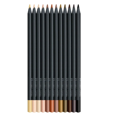 Matite colorate Black Edition Skin Tones Faber-Castell