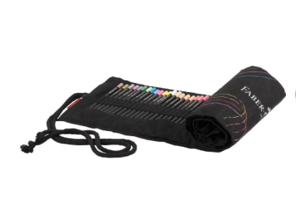 Rotolo matite colorate Black Edition Faber-Castell 72 pezzi