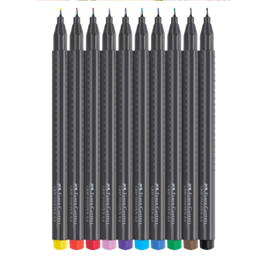 Grip Finepen Faber-Castell 10 colori
