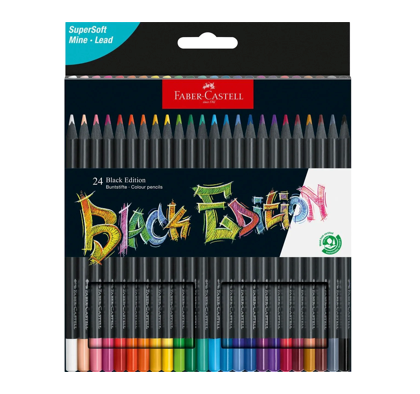 Matite colorate Black Edition Faber-Castell 24 colori