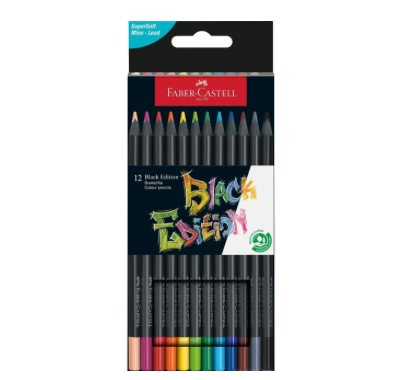 Matite colorate Black Edition Faber-Castell 12 colori