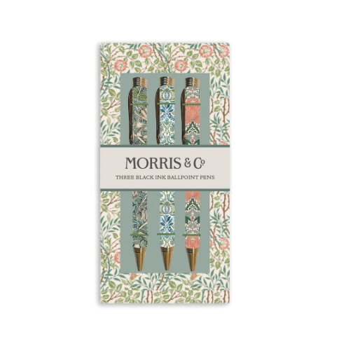 Set di 3 penne a sfera William Morris