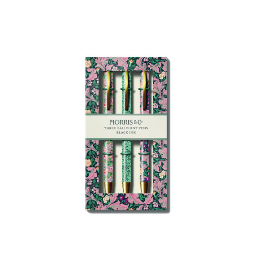 Set di 3 penne a sfera William Morris
