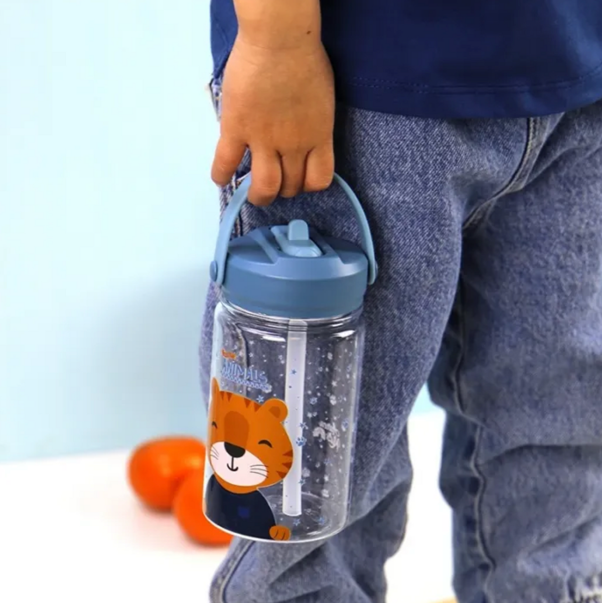 Borraccia Aurea Tritan Bambini 350 ml - Petrol Blue Tiger