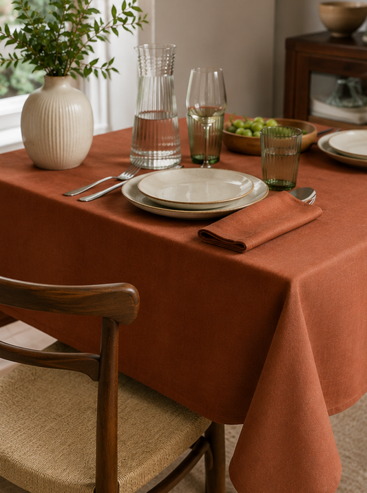 Tovaglia Corte Mocaccino 160x160 cm