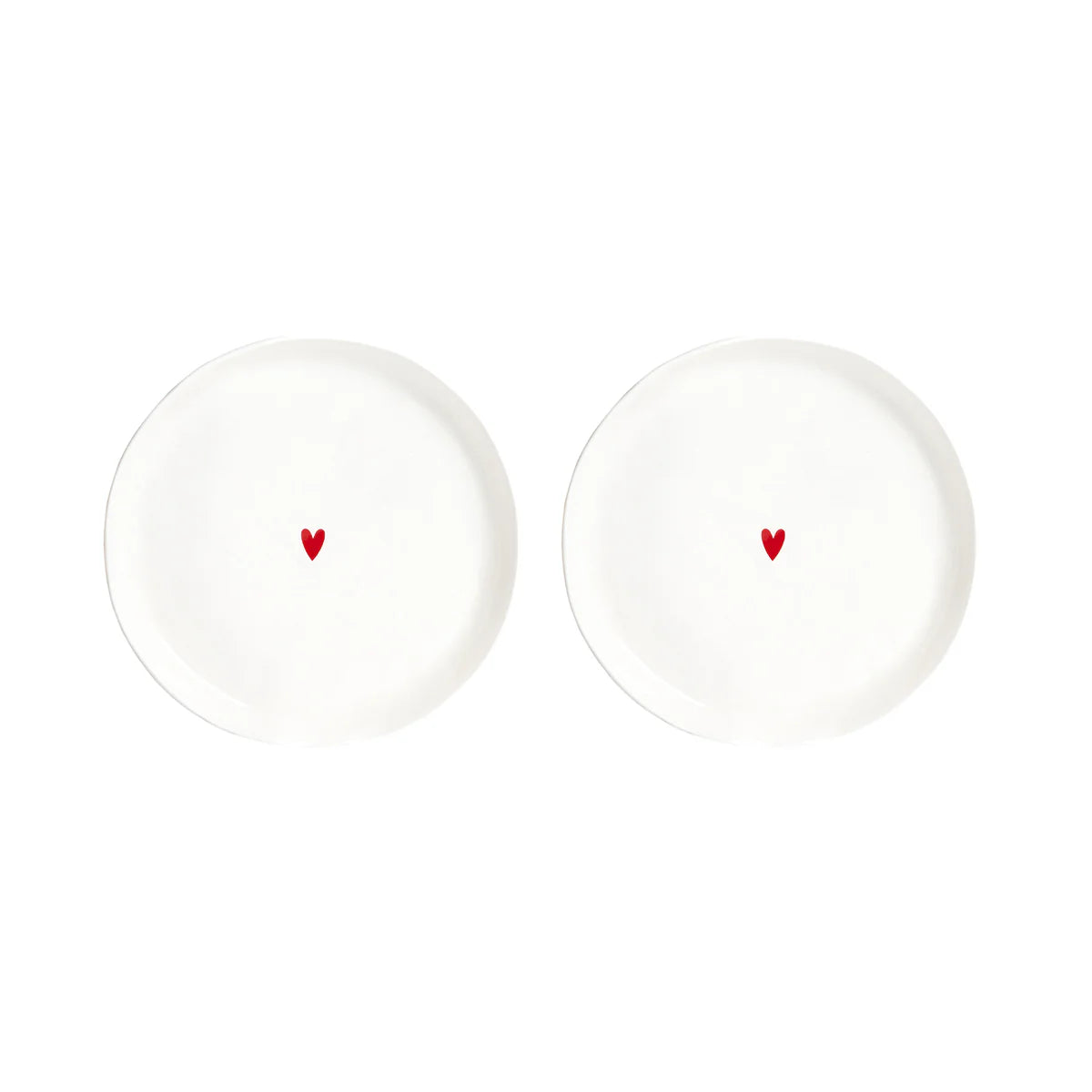 Set 2 piatti dessert Cuore