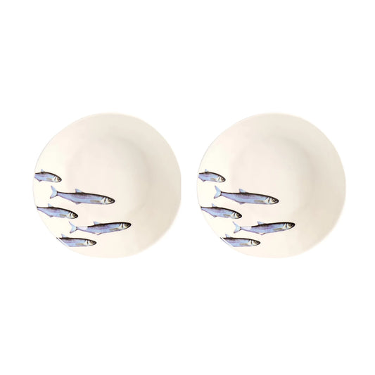 Set 2 piatti fondi Sardine Simple Day