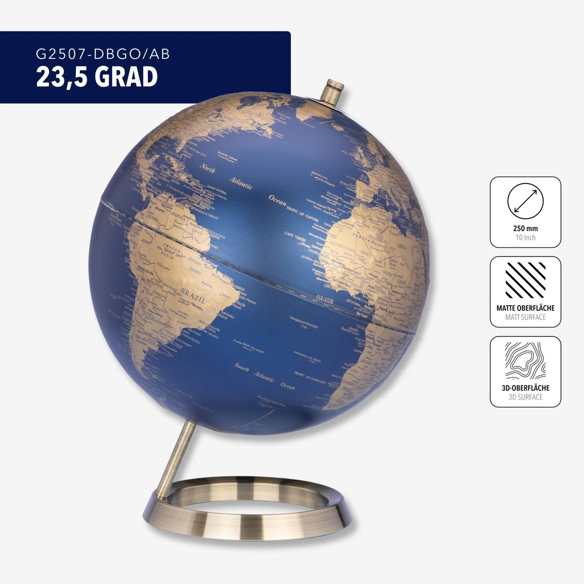 TROIKA GRAD globo blu oro 25 cm EAN 4024023072208