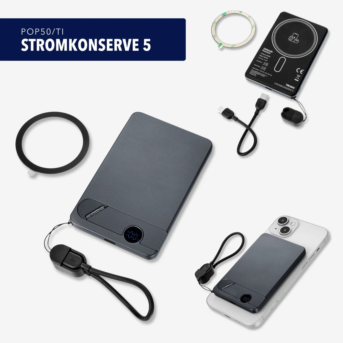 TROIKA STROMKONSERVE 5 powerbank 5000 mAh POP50/TI