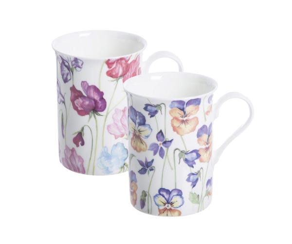 Tazza Viola & Sweetpea assortita in porcellana fine 310 ml – Price & Kensington