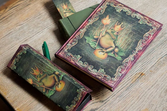 Agenda 12 Mesi 2027 Paperblanks Midi Verticale - Fratelli Grimm, Il Principe Rospo