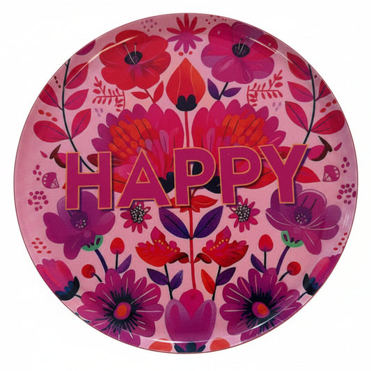 Piattino tondo Happy Ø18 cm