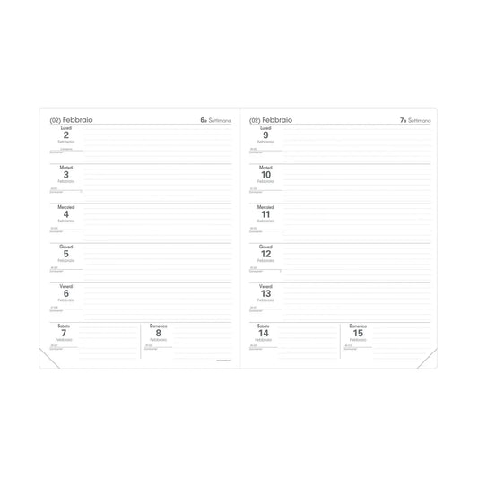 Agenda del Professore 2026-2027 Quo Vadis Impala - Nero (Formato 21x27 cm)
