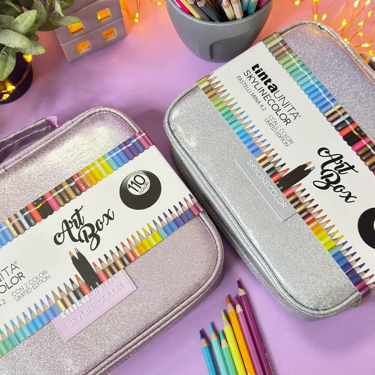 Astuccio Maxi Art Box 110 pastelli Tinta Unita Skyline Color