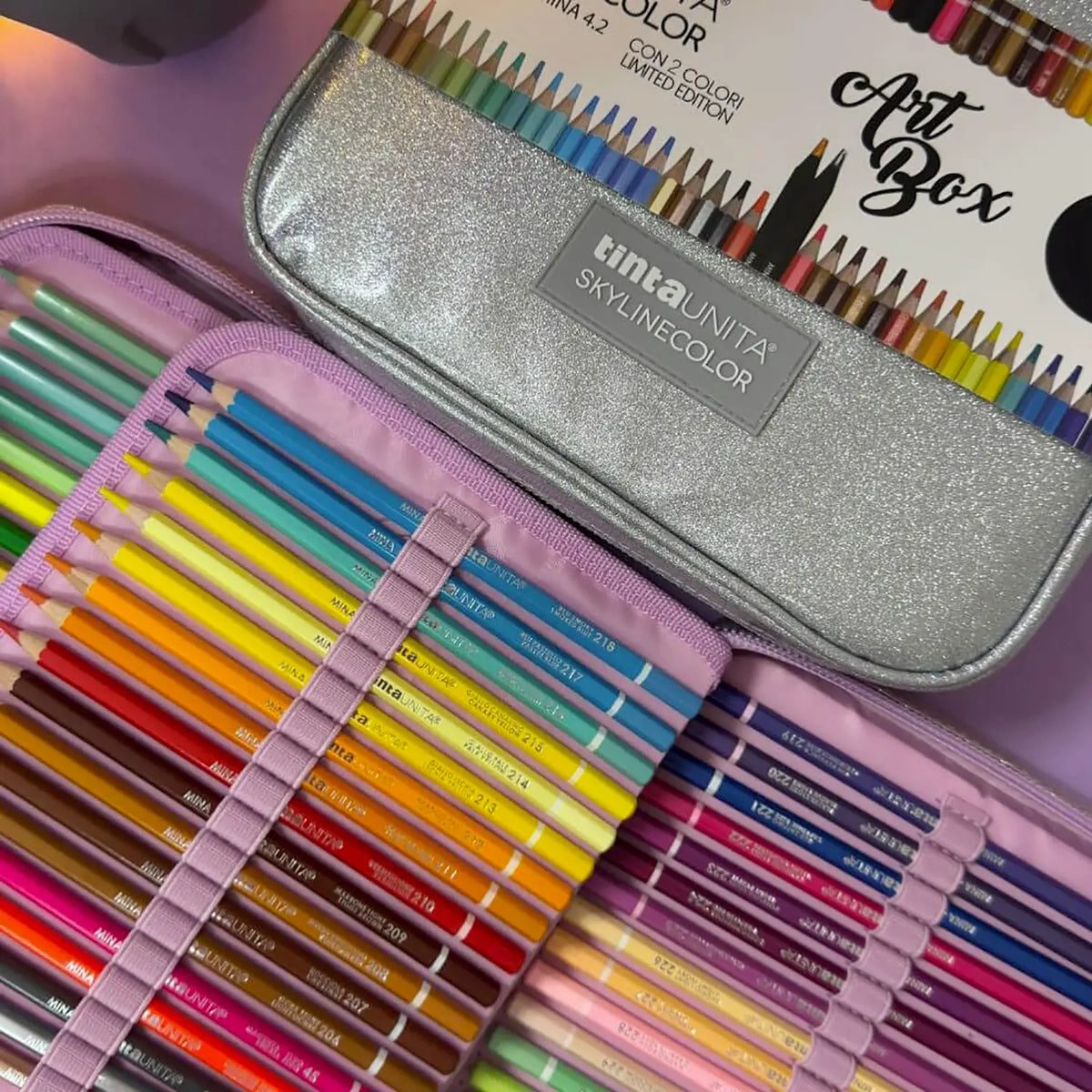 Astuccio Maxi Art Box 110 pastelli Tinta Unita Skyline Color