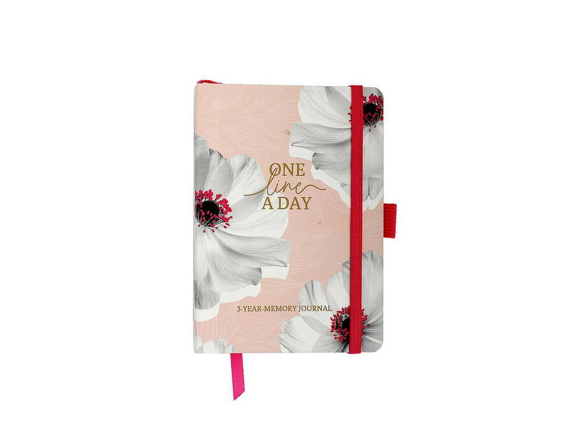 Artebene diario One Line a Day floreale rosa