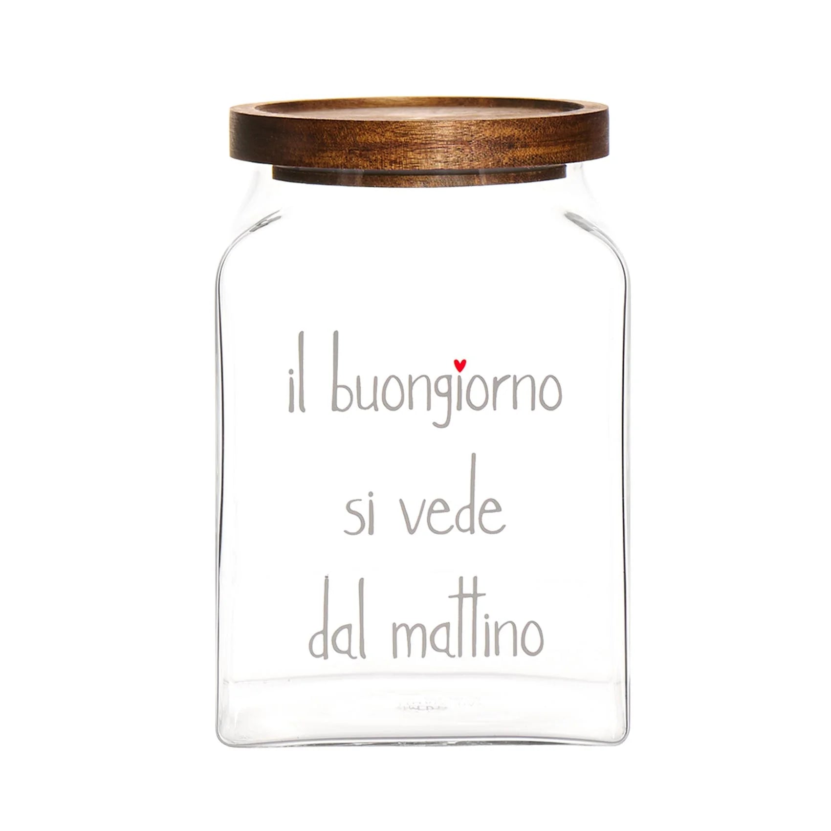 Barattolo Il buongiorno si vede dal mattino 12x12x18 cm