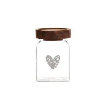 Barattolo Cuore 6x6x9 cm