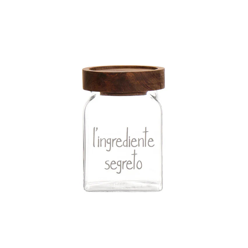 Barattolo L'ingrediente segreto 6x6x9 cm