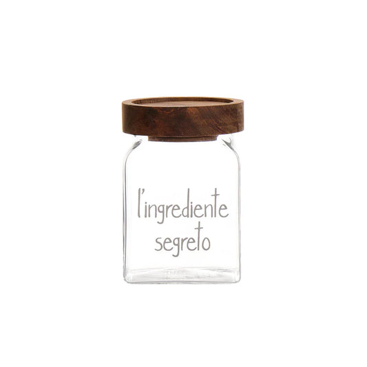 Barattolo L'ingrediente segreto 6x6x9 cm