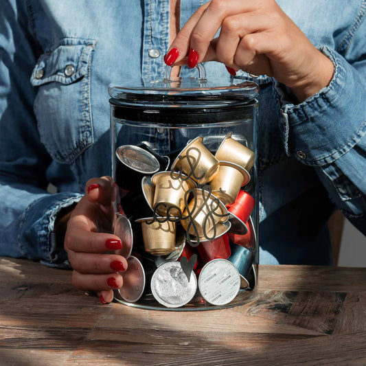 Barattolo in vetro Caffè Bianco Ø12 cm Simple Day