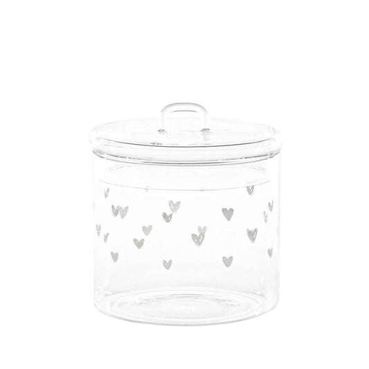Barattolo in vetro Ø12 cm Cuori Simple Day